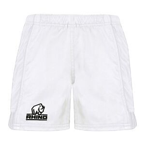 Rhino Mens Auckland Rugby Shorts / White
